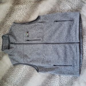 Men's Gray LLBean Sweater Fleece Vest size Large
